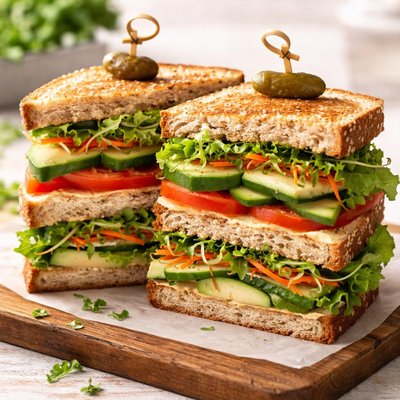 Veggie club sandwich