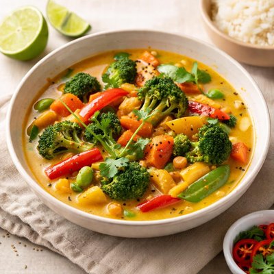 Veggie coconut milk curry