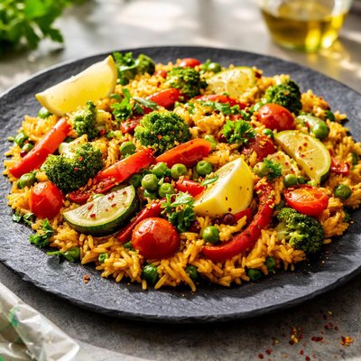 Veggie paella
