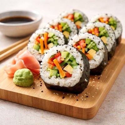 Veggie sushi roll