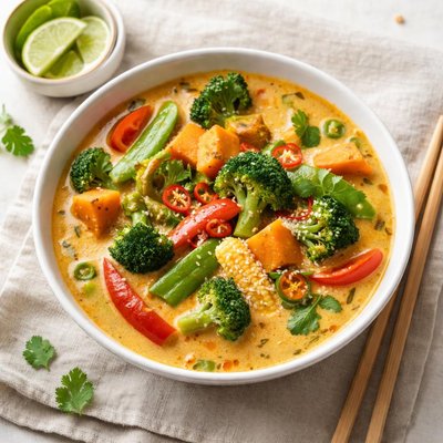 Vegtable thai curry