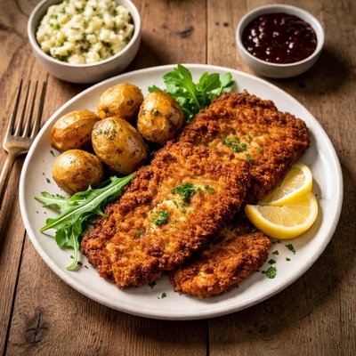 Venison schnitzel
