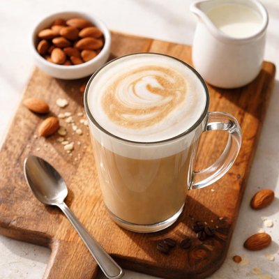 Venti almond milk latte starbucks