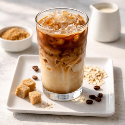 Venti brown sugar oatmilk shaken espresso