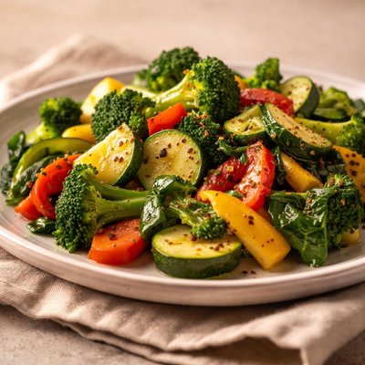 Verdure miste cotte in padella senza olio