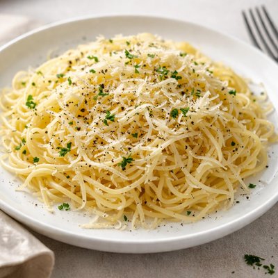 Vermicelli with cheese