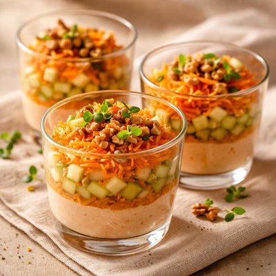 Verrine carotte et pomme granny