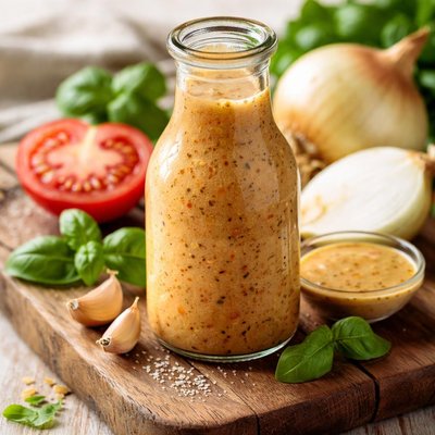 Vidalia onion summer tomato dressing