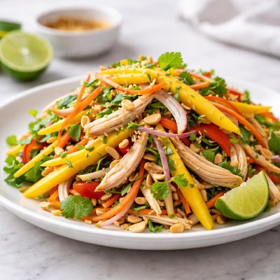 Vietnamese chicken and mango salad