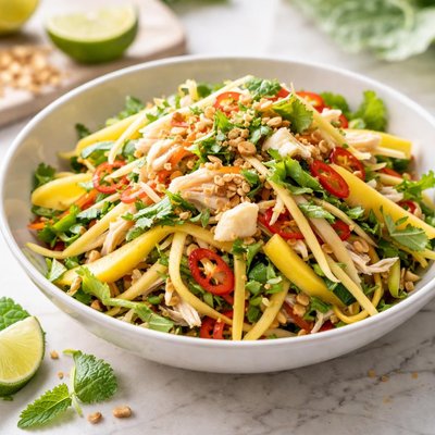 Vietnamese crab and mango salad