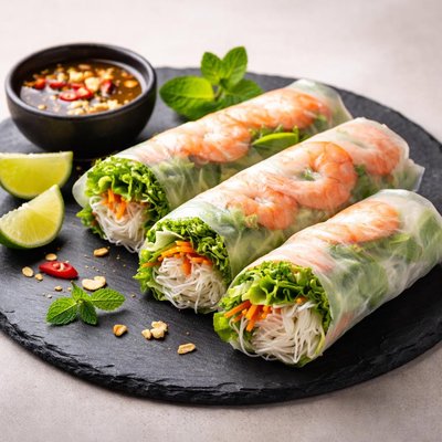 Vietnamese prawn roll