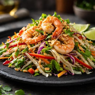 Vietnamese shrimp cabbage salad