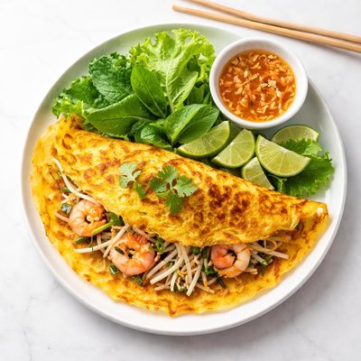 Vietnamese sizzling pancake