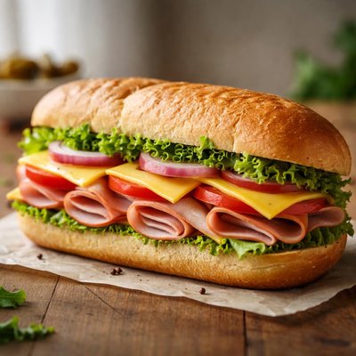 Villa ham and cheese sub