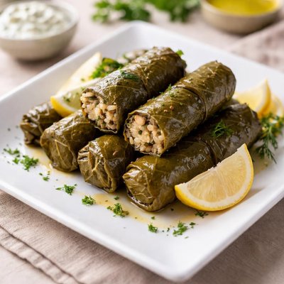 Vine leaves with rice