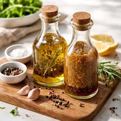 Vinegar and oil dressing
