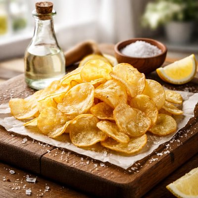 Vinegar and salt crisp