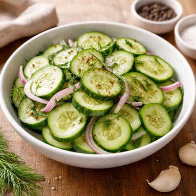 Vinegar cucumbers