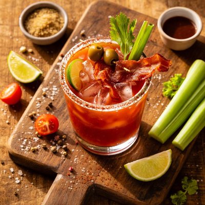 Virgin caesar cocktail