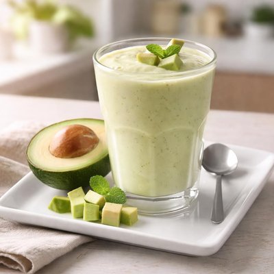 Vitamina de abacate com leite sem lactose