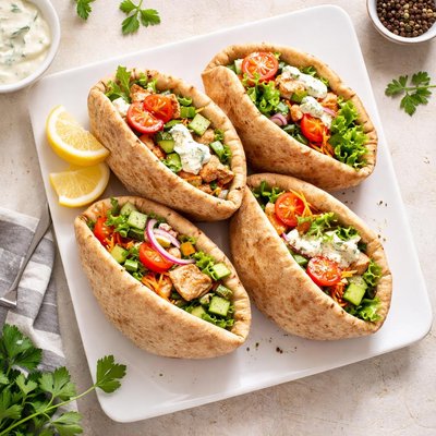 Volkoren pitabroodjes