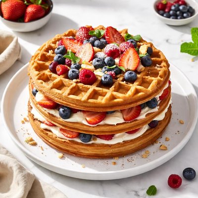 Waffle cake