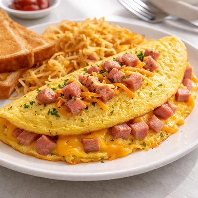 Waffle house ham and cheede omlet