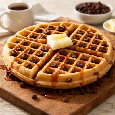 Waffle house waffle with choc chips