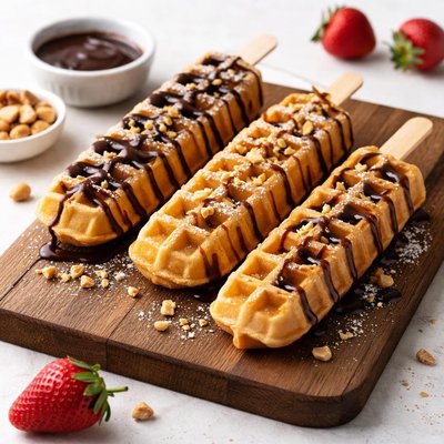 Waffle on a stick