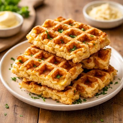 Waffle pao de queijo