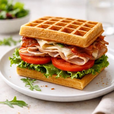 Waffle sandwich