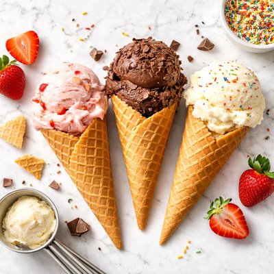 Wafflecone ice cream