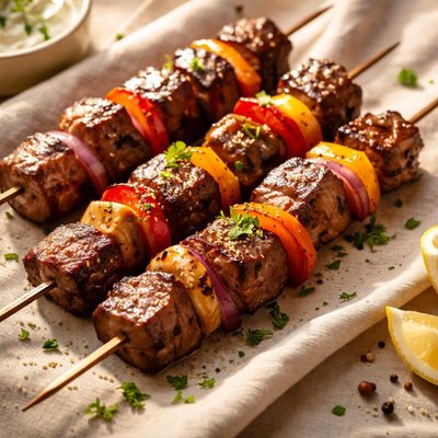 Wagyu beef shish kebab