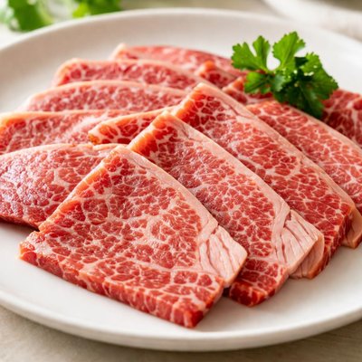 Wagyu beef slices