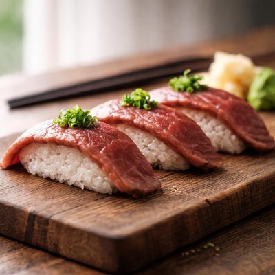 Wagyu sushi