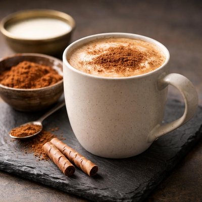 Warm milo with full cream milk