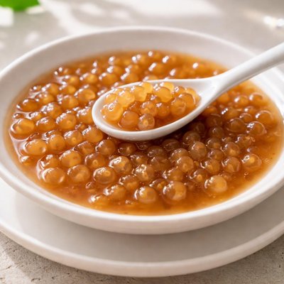 Warm tapioca pearls