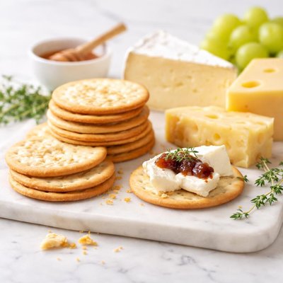 Water carckers and cheese