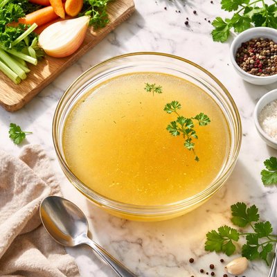 Water or low-sodium chicken broth