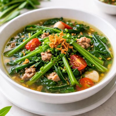Water spinach soup