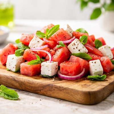 Watermelon and feta