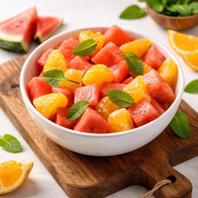 Watermelon and orange bowl