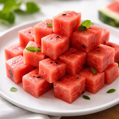 Watermelon cubes