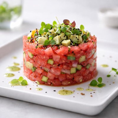 Watermelon tartare
