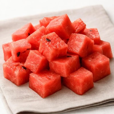 Watermelon without rind