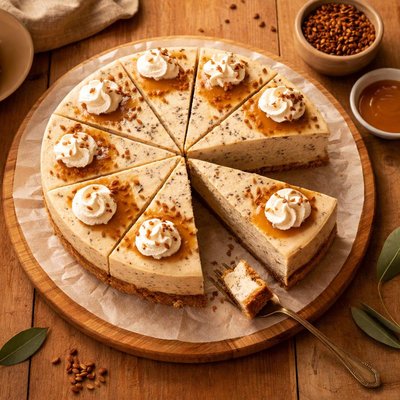 Wattle seed cheese cake