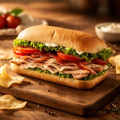 Wawa small turkey club sandwich