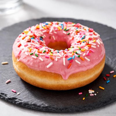 Wawa strawberry frosted sprinkle donut