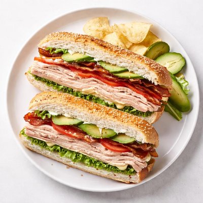 Wawa turkey club with avocado
