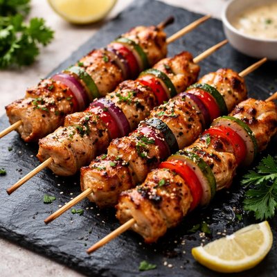 Weaver cuisine chicken skewers